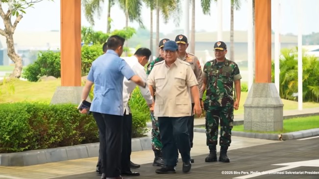Presiden Prabowo Subianto bertolak ke Singapura. [Dok Setpres RI]